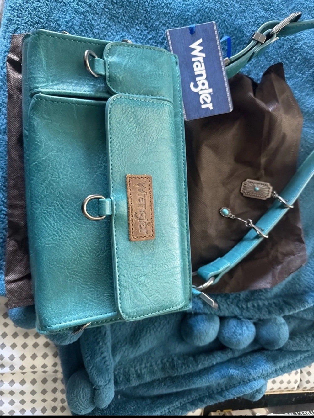 Wrangler Teal Green Crossbody Bag